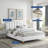 Olivia Queen Performance Velvet Platform Bed-197445358