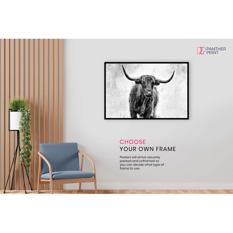 Cow - No Frame Print, 46cm H x 31cm W