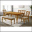 Ensemble de 2 chaises de salle à manger en chêne naturel antique