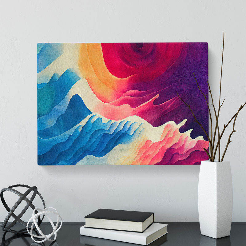 Edgy Modern Abstract - Wrapped Canvas, 40cm H x 60cm W x 3cm D