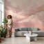 Papier peint rose avec nuages décoratifs pastel Sky Sunset Haze-1918261916-1918261918