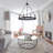 Marsden 8 - Light Dimmable Wagon Wheel Chandelier