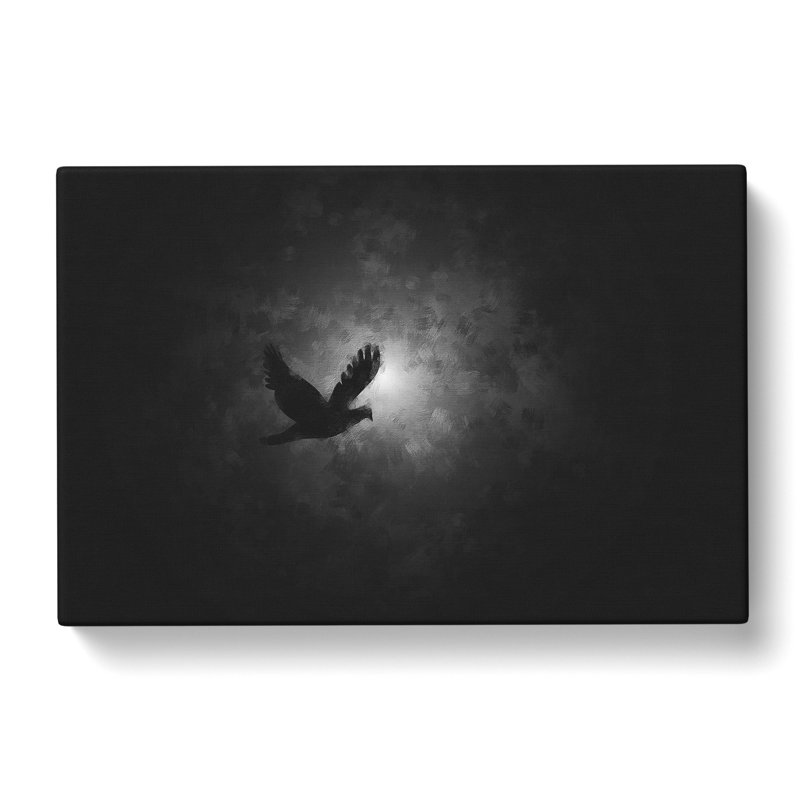 Flying Dove Bird - Wrapped Canvas Painting, 40cm H x 60cm W x 3cm D