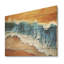 Vue aérienne de la plage bleue et orange I - plage sur bois-1350994130