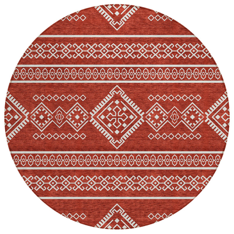 Tapis intérieur / extérieur Chaelynn, Rond 8 pi