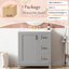 Meuble-lavabo 30 po avec armoire grise, lavabo en céramique et un tiroir divisé pour l'organisation Porte de 30 po, trois tiroirs, finition lisse-1396437842
