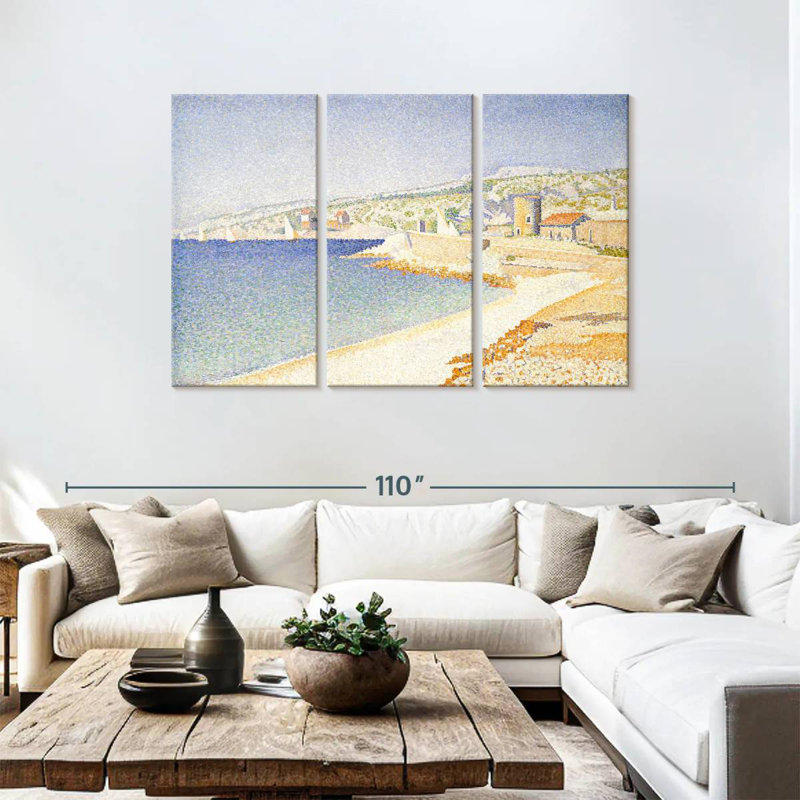 Gillard The Jetty At Cassis Opus 198, H 48 po x l 74 po