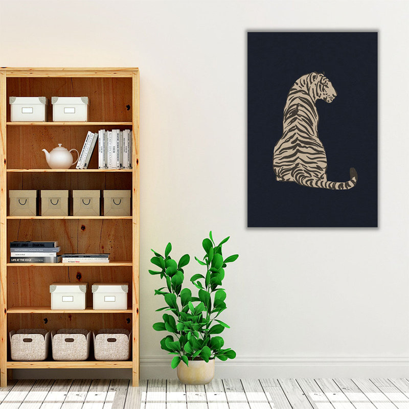 «Big Jungle Cats III», reproduction d'art sur toile, H 30 po x l 20 po