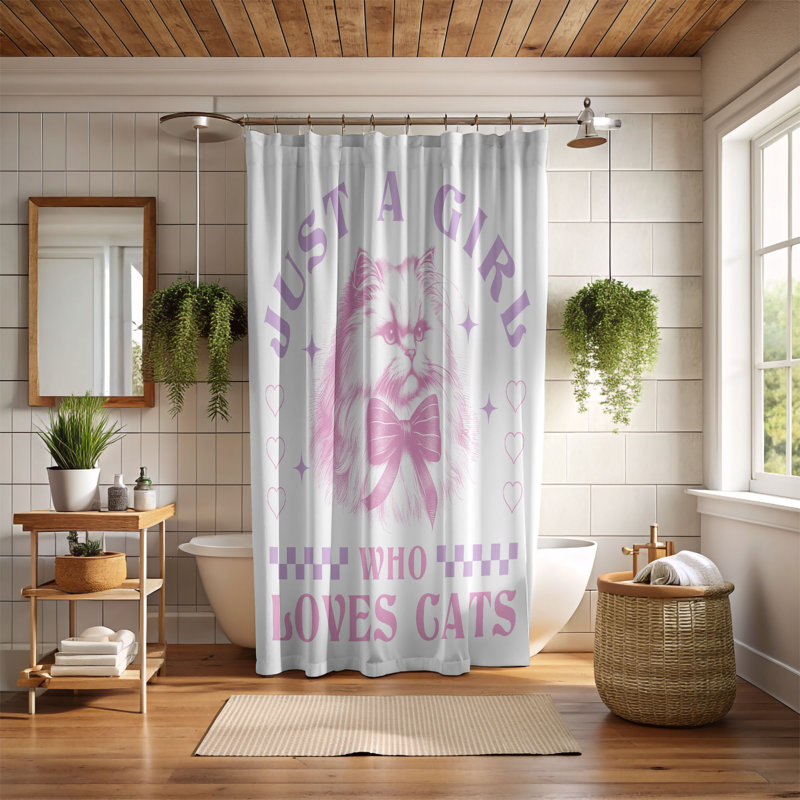 Rideau de douche Gallipolis, H 74 po x l 71 po