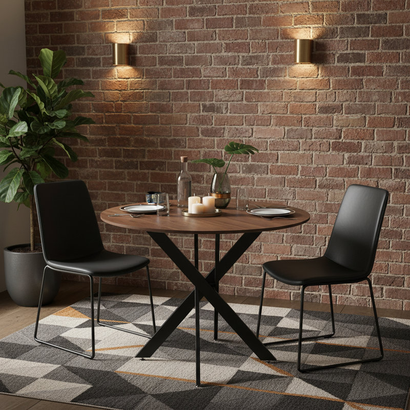 Table de salle à manger 42,1 po Mid-Century