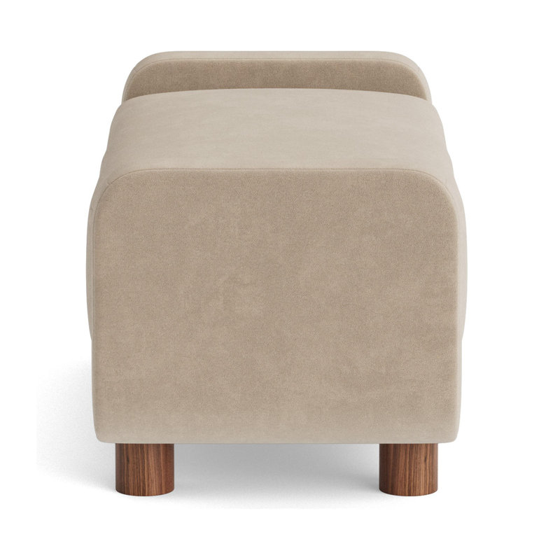 Eva Ottoman, Velvet - Beige
