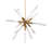 Solitude Aluminum Dimmable LED Sputnik Sphere Chandelier-70593597