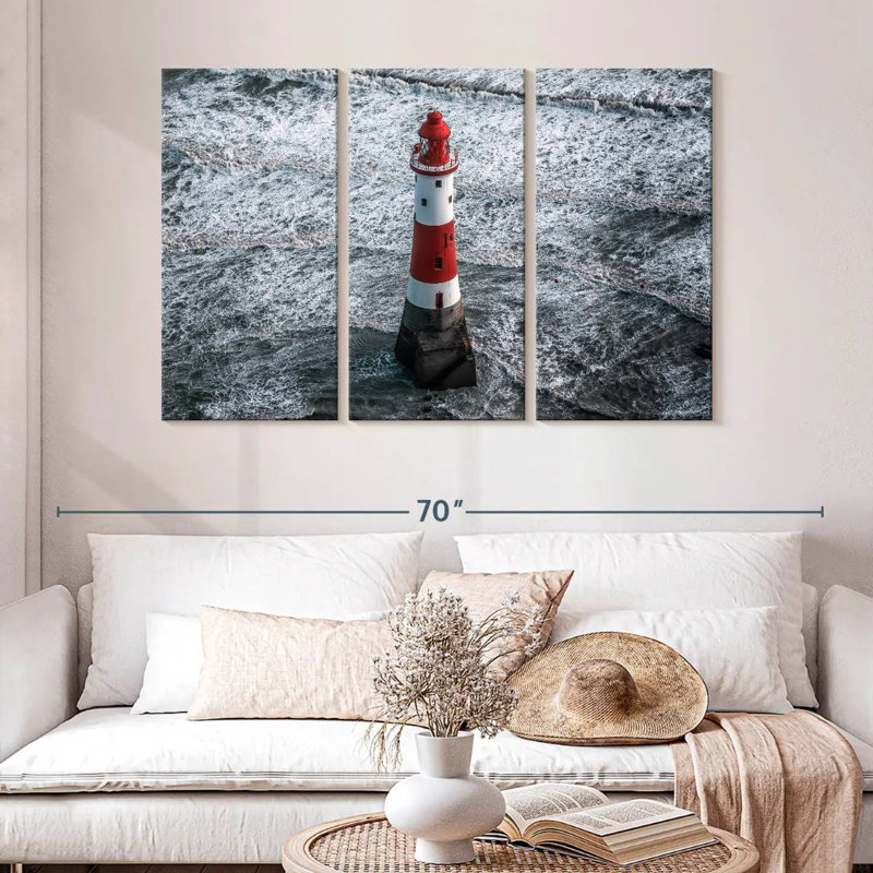 Lilie Beachy Head lighthouse, 32" H x 50" W