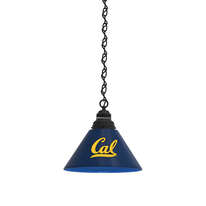 1 - Light Single Pendant, Black, California Golden Bears