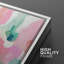 Peinture abstraite rose pastel, vert et jaune-94585575-94585576