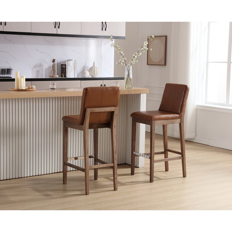 Braschi 30'' Stool, Brown