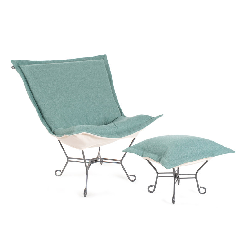 Azaria Outdoor 8'' Ottoman Cushion, Breeze