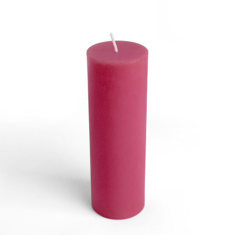 Bougie pilier rouge 9 pouces, 1, Rouge, H 9 po x l 3 po x P 3 po