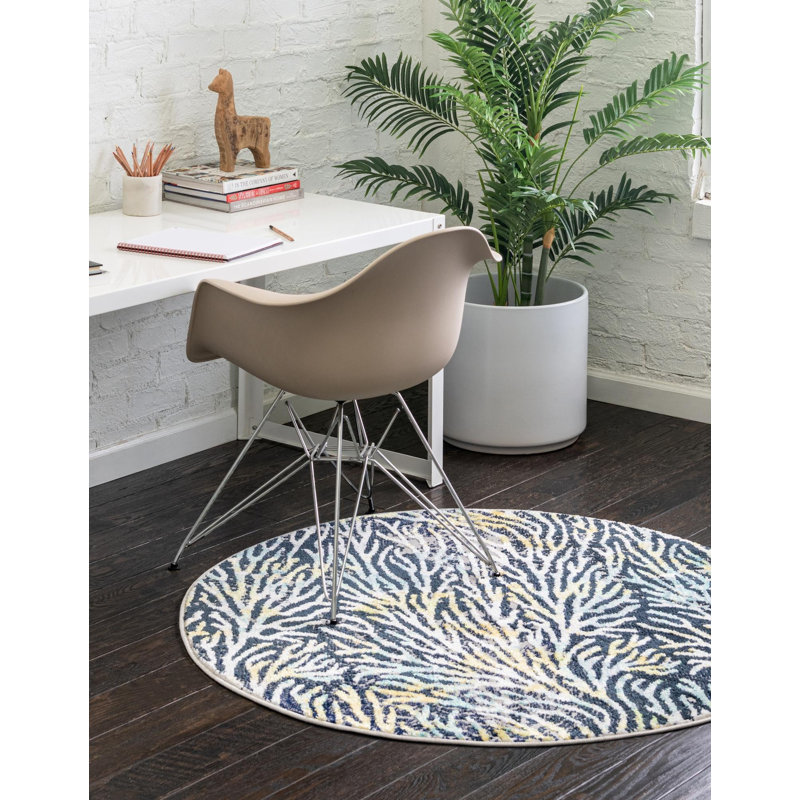 Pestre Indoor Rug, Round 7'