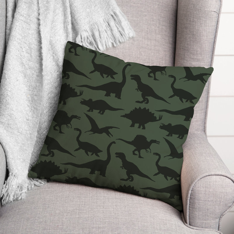Housse de coussin carrée/insert, Vert / vert