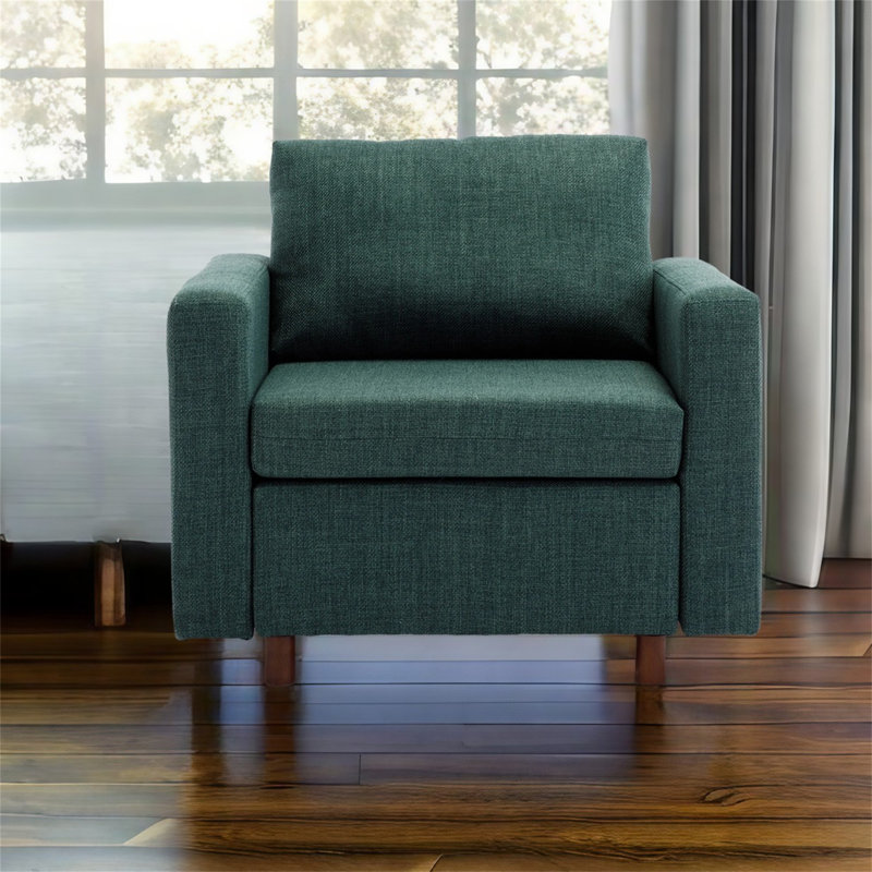 Fauteuil Demichael, 100 % lin vert