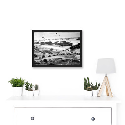 WWII World War US Landing Ships Omaha Beach D-Day 1944 Photo by Value Does Not Apply - Single Picture Frame Print