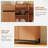 Modern 72" Tall Bookcases With 8 Doors And Adjustable Shelves, Library Book Shelf With Storage Cabinet And Open Book Shelfs, Wood Bookshelves For Home Office, Living Room-963166222