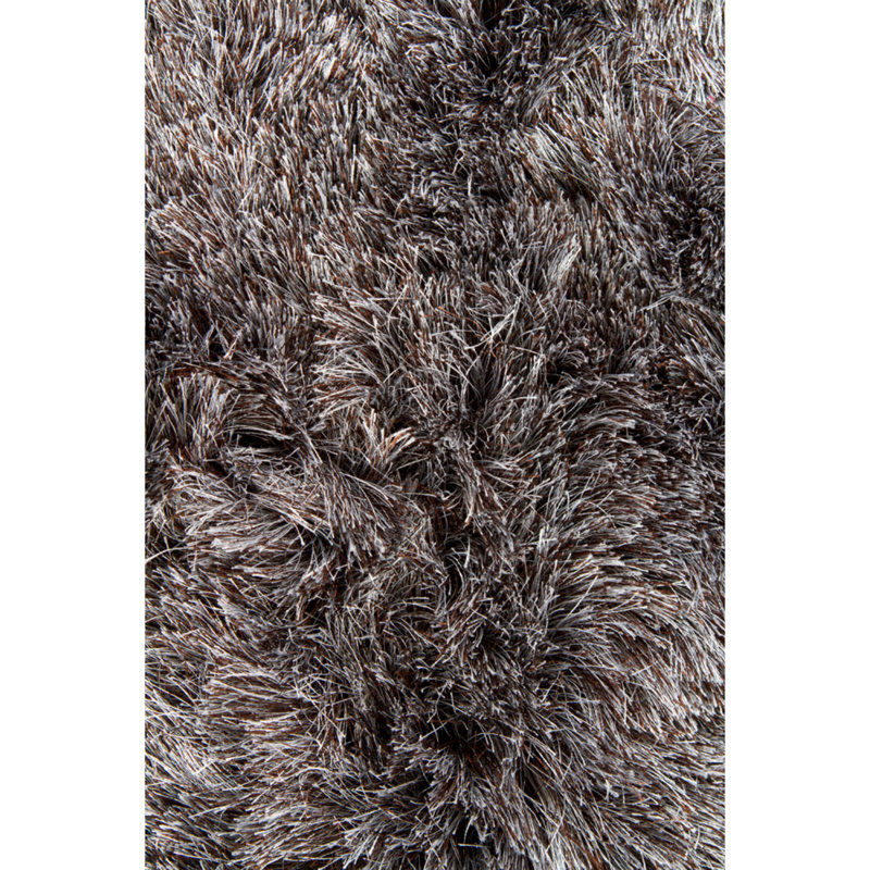 Naya Hand Loomed Modern Area Rug in Gray, Round 7'9"