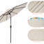 Parasol de marché extérieur de 9 pi avec bouton-poussoir inclinable Dorava-1236776798