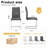 Modern Contemporary Faux Leather Cantilever Dining Chair with Chrome Base (Set of 8)-1892720701-1931201848-1925476979