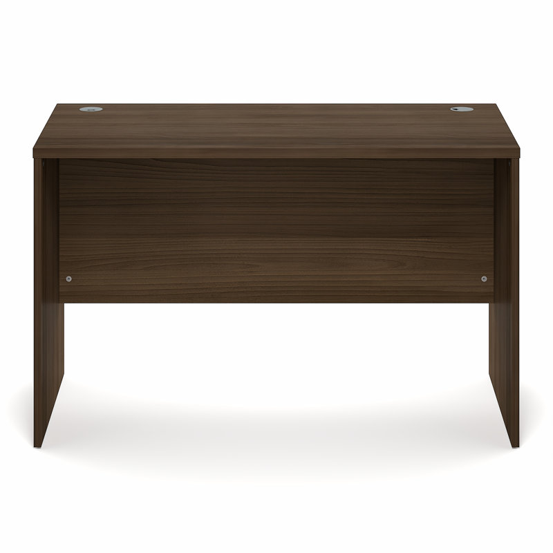 Furinno ROGER Office Desk, 47 Inch Executive Desk, Computer Desk, with Desk Cord Grommet, For Home Study, Office, Modern Walnut