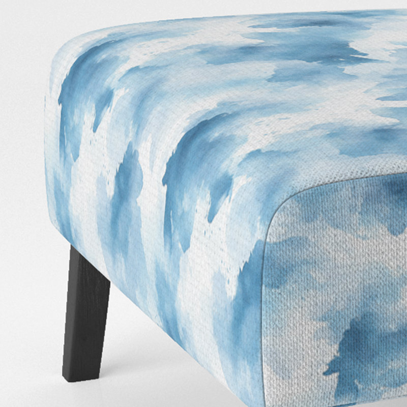 Fauteuil de chambre Abstract Blue, Pantoufle sans accoudoirs