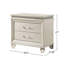 Table de chevet avec 2 tiroirs Crystal and Mirror Accents