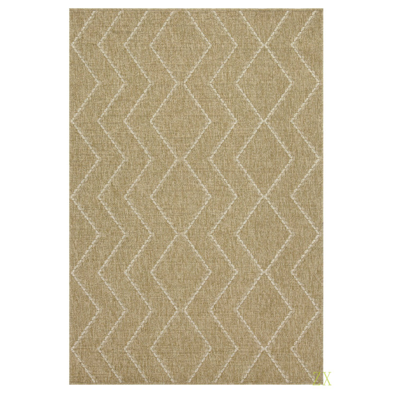 Terre / terre 3 po X 7 pi 3 po Tapis intérieur / extérieur, Rectangle 5 pi 3 po x 7 pi 3 po