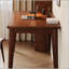 Bureau en bois massif de 63 x 19,7 po en bois d'hévéa de style Mid-Century moderne, compact et polyvalent pour les petits espaces et les chambres à coucher