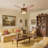 Gold Crystal Ceiling Fan With Led Light And Remote, 3-color Dimmable