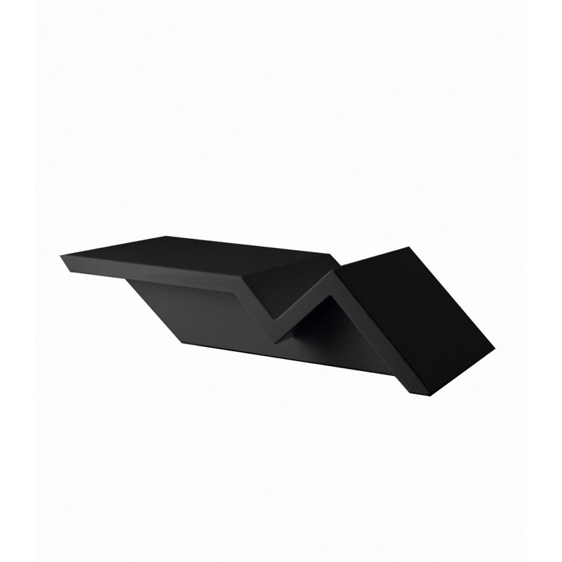 Table basse en plastique soleil Rest, Noir