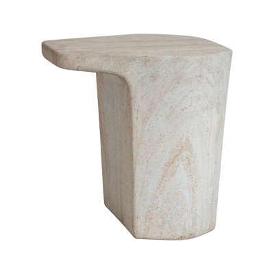 Lightweight Eco Stone Indoor/Outdoor Table, Travertine Finish