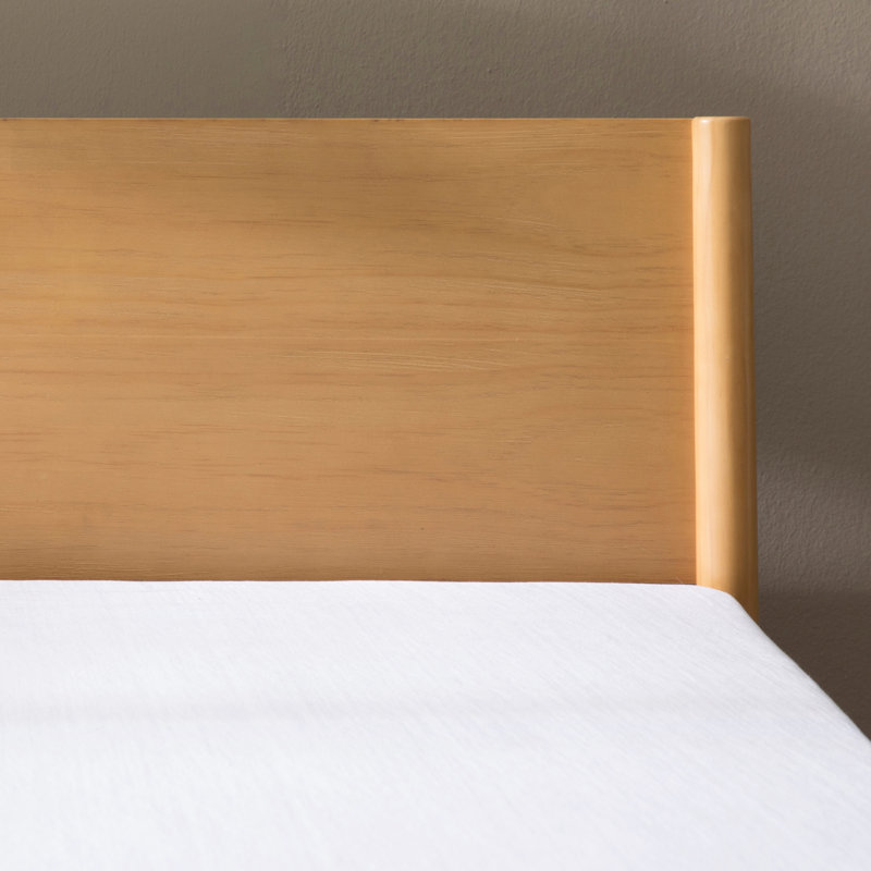 Mid-Century Modern Solid Wood Platform Bed - Whitman