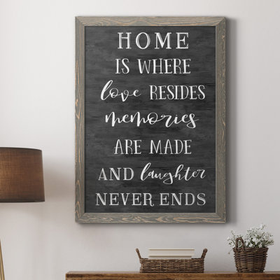 «Love Resides», art textuel sur toile