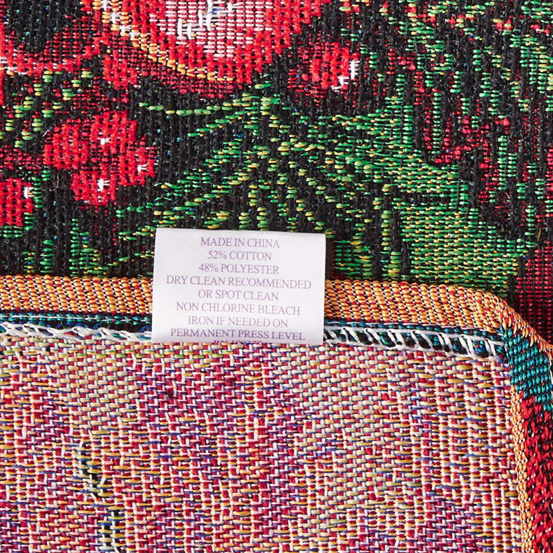 Seasonal Poinsettia Table Runner