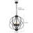 Avers 6 - Light Unique Geometric Chandelier Wrought Iron Accents(18.9")-577359108