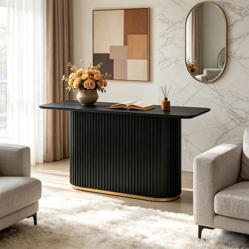 Table de comptoir L 63,00 po - Noir, Noir