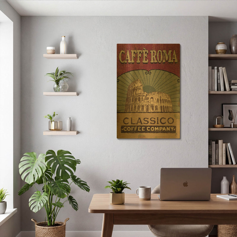 «Coffee Blend I» par Daphne Brissonnet, art mural en métal doré, 24 po x 36 po, 24"x36"