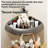 Bathroom Storage Rack With Non Perforated Triangular Basket, Washbasin Wall Storage Corner