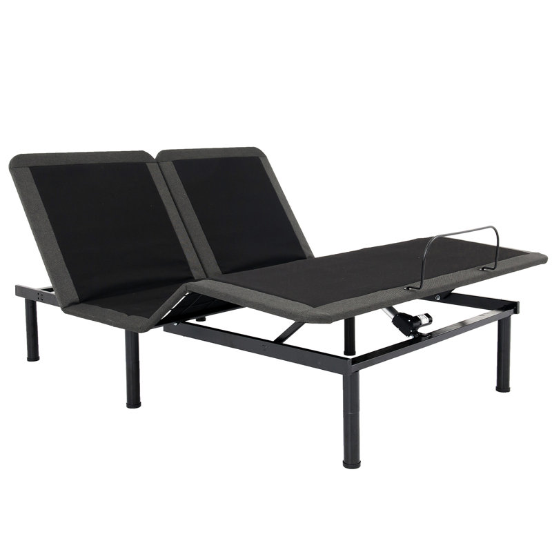 Wireless Remote Bed Frame - Zero Design, 12" Product Height Voice Activated Adjustable Seamless Compatibility, 55 Degrees Head Elevation