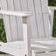 Ensemble de 2 chaises de salle à manger d'extérieur résistantes aux intempéries en bois d'acacia Adirondack-123985562