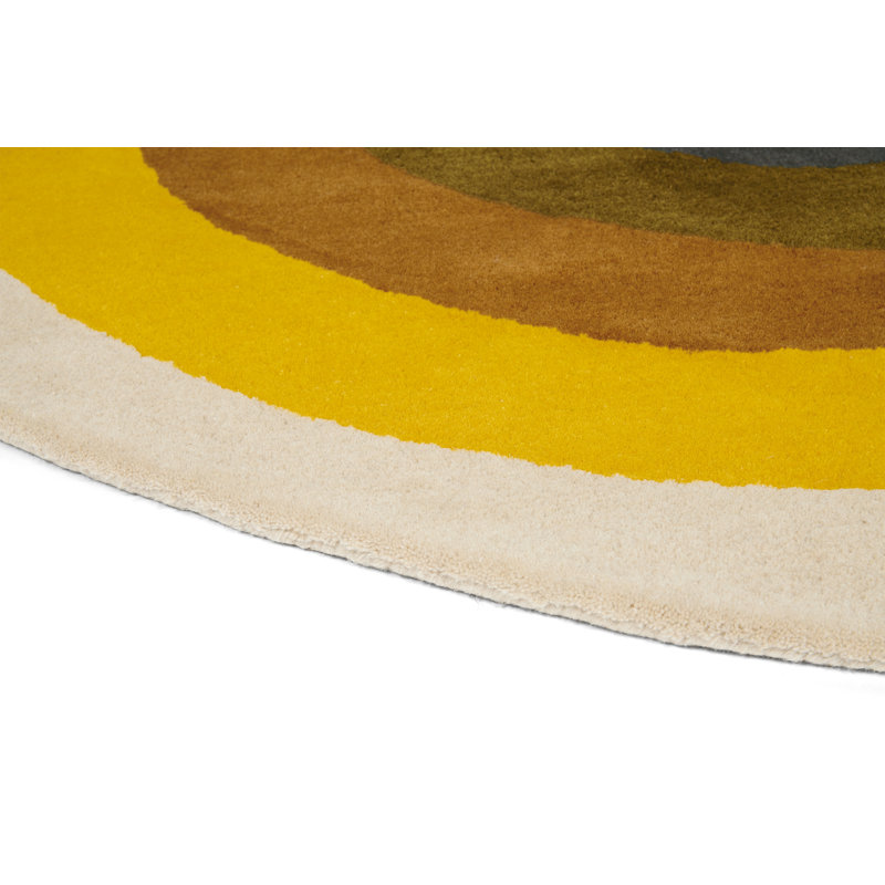 Wool Area Rug, Round 4'11"