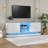 High-gloss Tv Stand With Smart Rgb Lighting & Storage