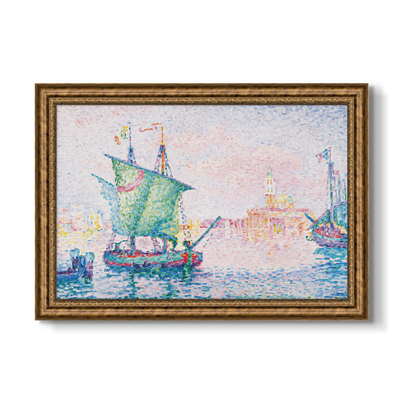 Venise, le nuage rose, 1909 - Paul Signac - Toile encadrée sur mesure, 16x22 INNER SIZE, Framed Canvas